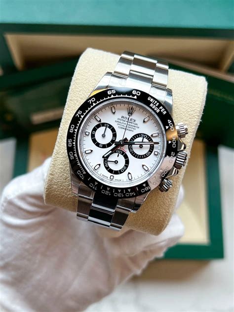 rolex daytona panna|rolex daytona 116500 panda white.